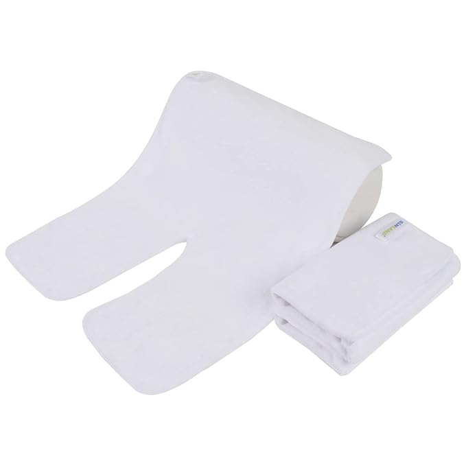 SINLAND Microfiber Esthetician Towels for Facials Mask Removing Face Wrap Soft Facial Cloth with Split Design Spa Towels for Facial Steam Massage and Cleansing