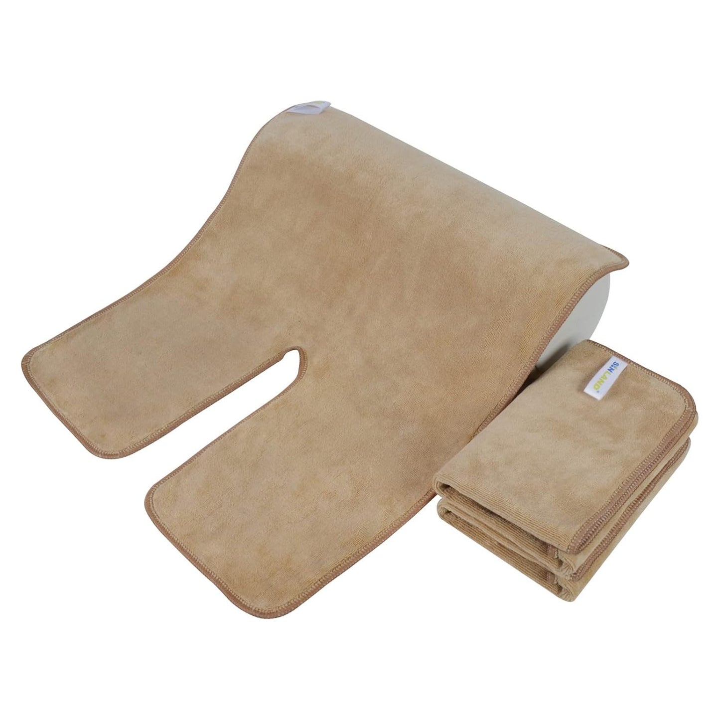 SINLAND Microfiber Esthetician Towels for Facials Mask Removing Face Wrap Soft Facial Cloth with Split Design Spa Towels for Facial Steam Massage and Cleansing