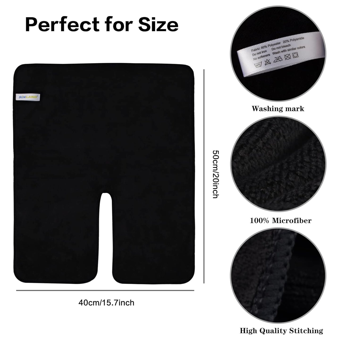 SINLAND Microfiber Esthetician Towels for Facials Mask Removing Face Wrap Soft Facial Cloth with Split Design Spa Towels for Facial Steam Massage and Cleansing