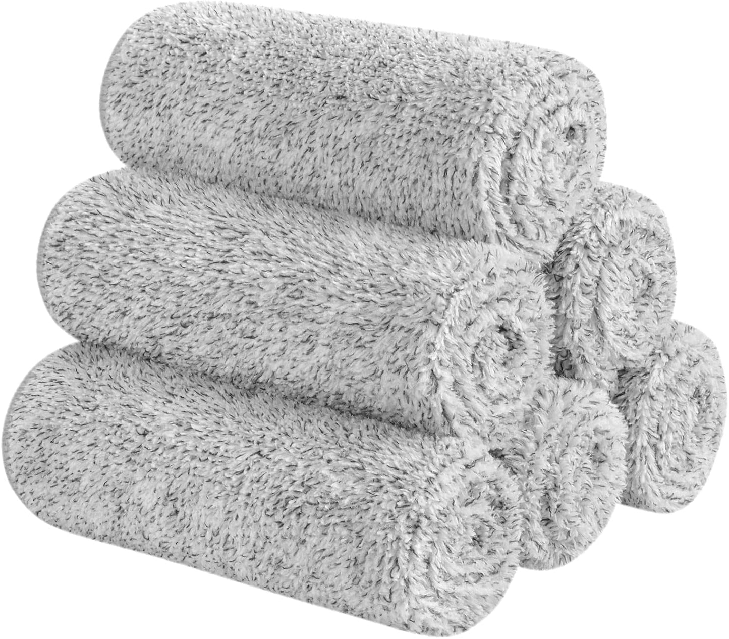 SINLAND Microfiber Face Towels Ultra Soft Facial Washcloths Face Cloth for Bath 12Inch x 12Inch 6 Pack