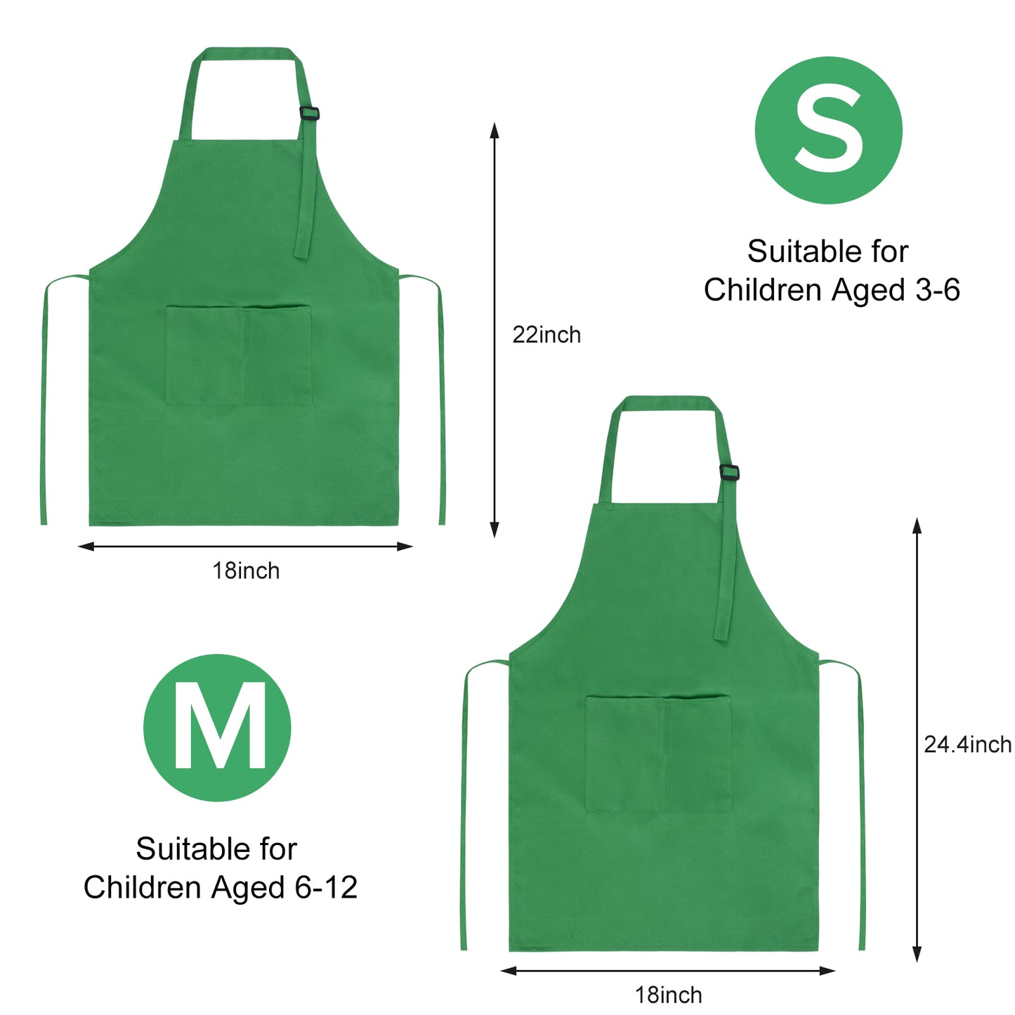 Kids Apron and Hat Set Children Chef Apron for Cooking Baking Painting