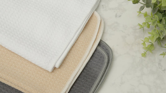 SINLAND Microfiber Kitchen Towel Premium Sublimation Blank Towels Fast Drying Tea Towel Polyester Dish Towels for Drying Dishes 16 Inch X 24 Inch 10 Pack White